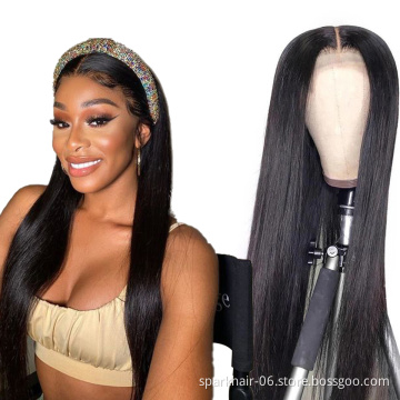 Cheap 4x4 13x4 Super Thin Hd Lace Front Wig,Virgin Cuticle Aligned Human Hair Wig,Hd Lace Frontal Wig For Black Women